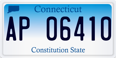 CT license plate AP06410