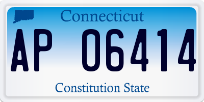 CT license plate AP06414