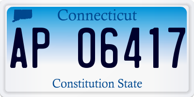 CT license plate AP06417