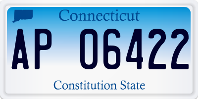CT license plate AP06422