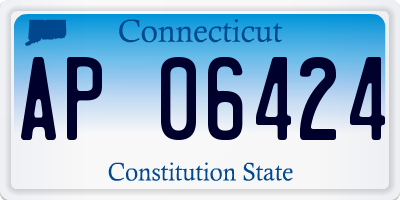 CT license plate AP06424