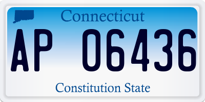 CT license plate AP06436