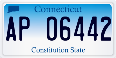 CT license plate AP06442