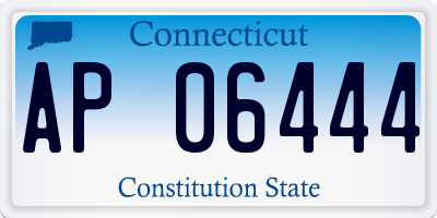 CT license plate AP06444