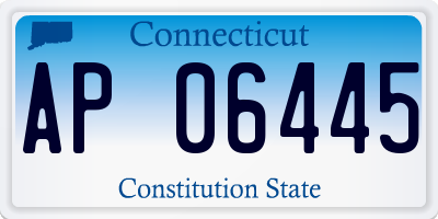 CT license plate AP06445