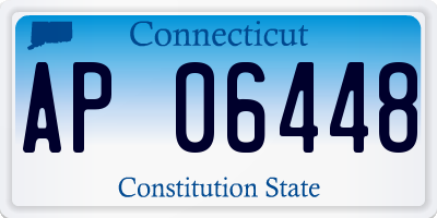 CT license plate AP06448