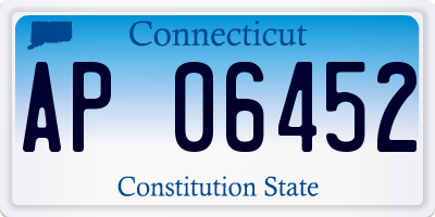 CT license plate AP06452