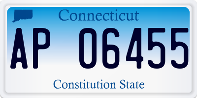 CT license plate AP06455