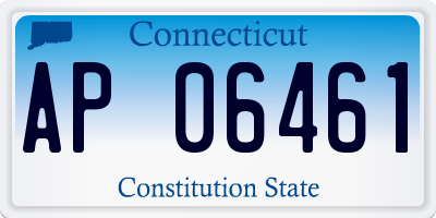 CT license plate AP06461