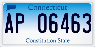 CT license plate AP06463