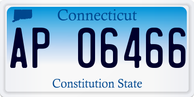 CT license plate AP06466