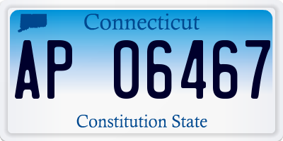 CT license plate AP06467
