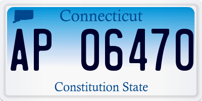 CT license plate AP06470