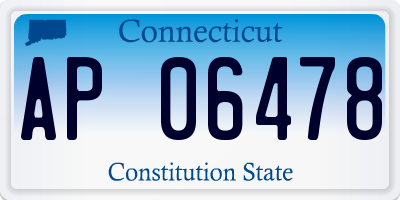 CT license plate AP06478