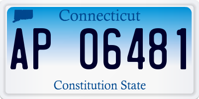 CT license plate AP06481