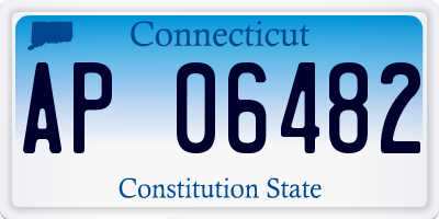 CT license plate AP06482