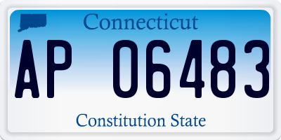 CT license plate AP06483