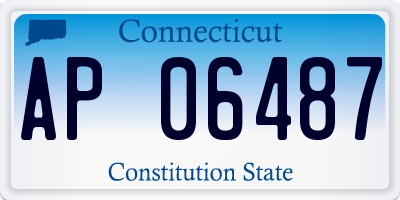 CT license plate AP06487