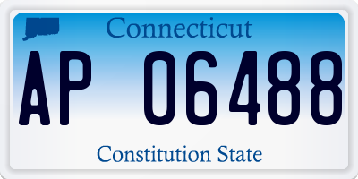 CT license plate AP06488