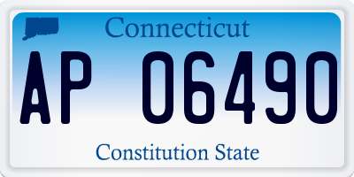 CT license plate AP06490