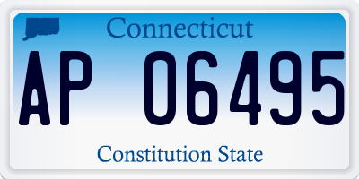 CT license plate AP06495