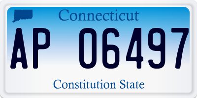 CT license plate AP06497