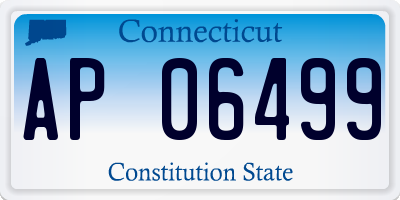CT license plate AP06499