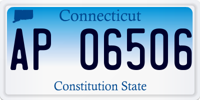 CT license plate AP06506