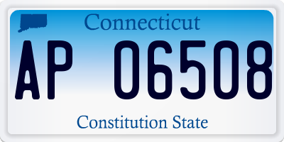 CT license plate AP06508