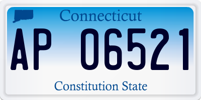 CT license plate AP06521