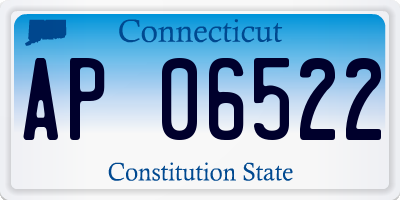 CT license plate AP06522