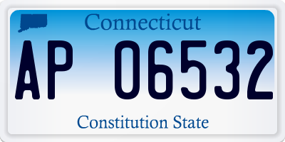 CT license plate AP06532