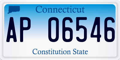 CT license plate AP06546