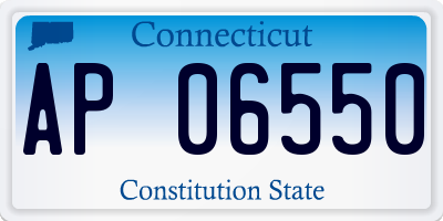 CT license plate AP06550
