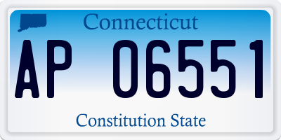 CT license plate AP06551