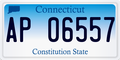 CT license plate AP06557
