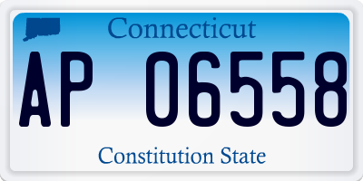 CT license plate AP06558