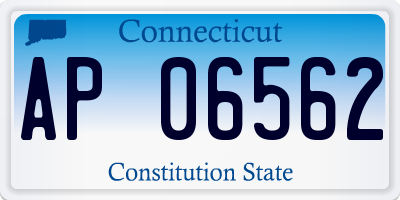 CT license plate AP06562
