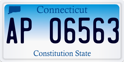 CT license plate AP06563