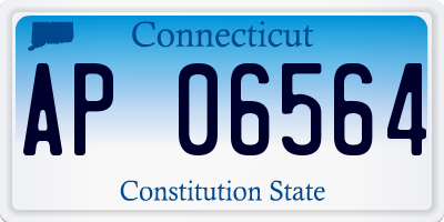 CT license plate AP06564