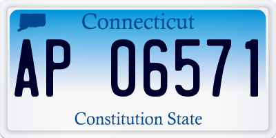 CT license plate AP06571