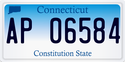 CT license plate AP06584