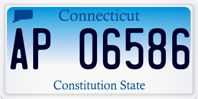CT license plate AP06586