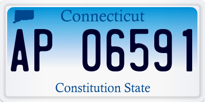 CT license plate AP06591