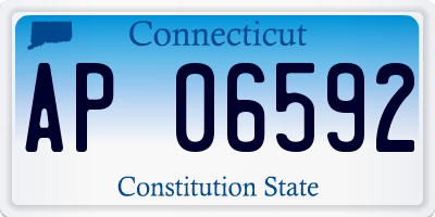 CT license plate AP06592
