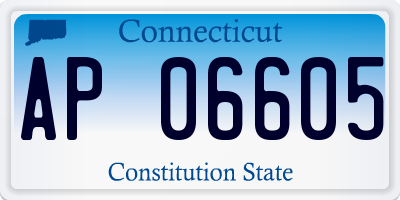 CT license plate AP06605