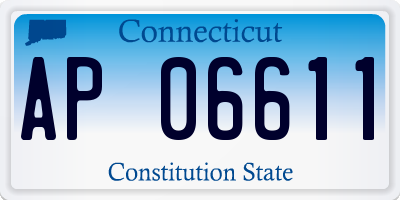 CT license plate AP06611