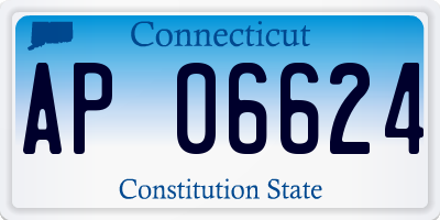 CT license plate AP06624
