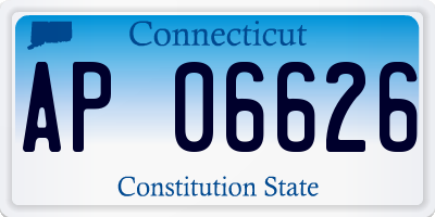 CT license plate AP06626