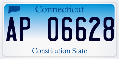 CT license plate AP06628